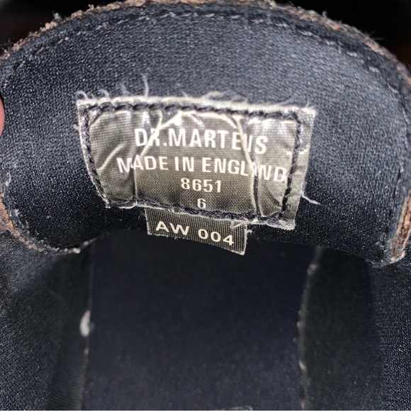 Vintage Dr Martens AirWair 8651 Brown Leather Oxford 90’s Chunky Y2k Indie sz 6 - Picture 11 of 15